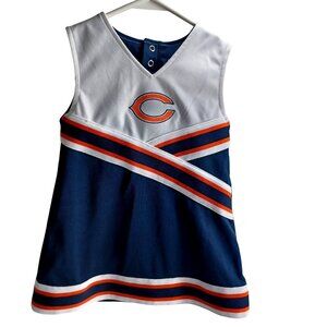 Chicago Bears Cheerleader Dress Girl Size 3T White Navy